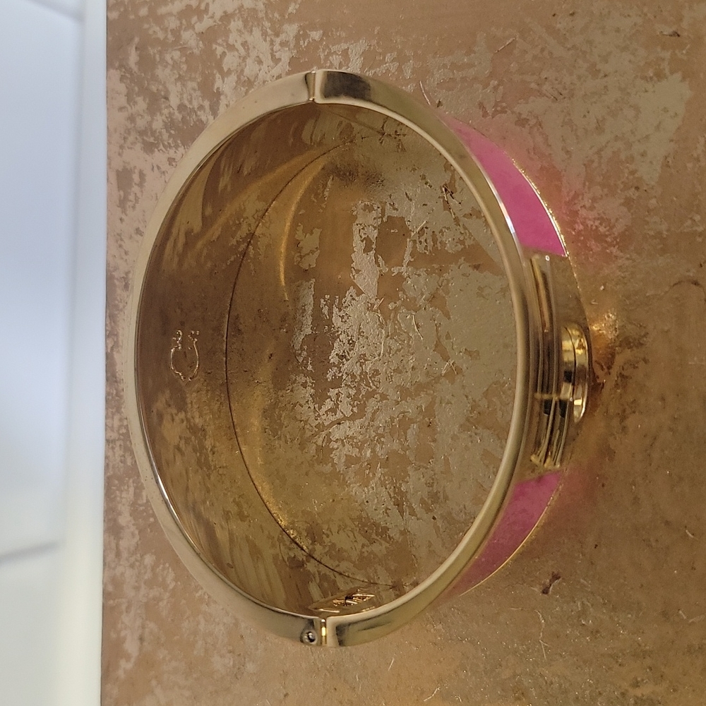 C. Wonder Enamel Initial "J" Hinged Cuff Bangle B… - image 3